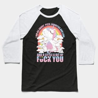 Yoga Unicorn T-Shirt Baseball T-Shirt